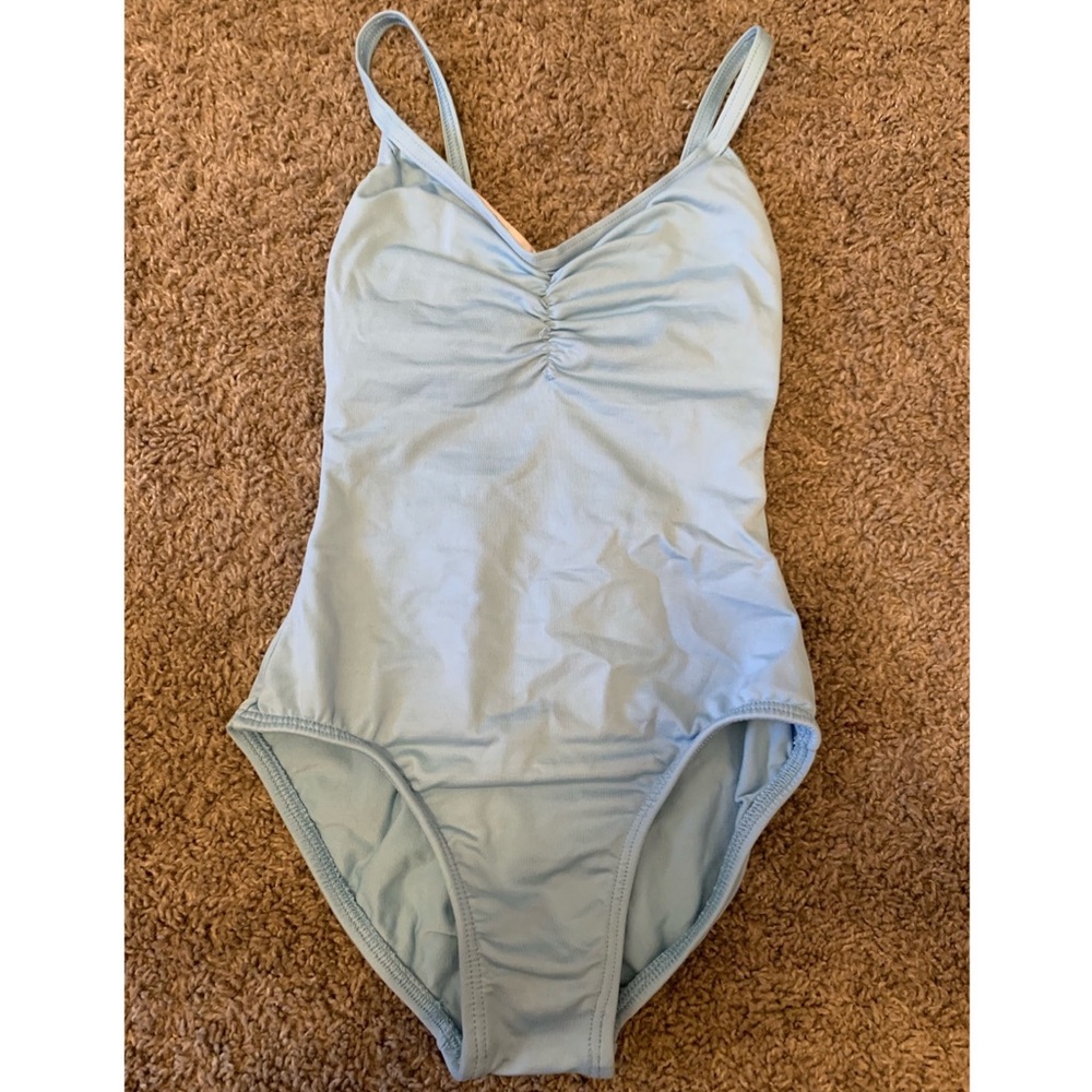 Baby Blue V-Neck Leotard ❄️